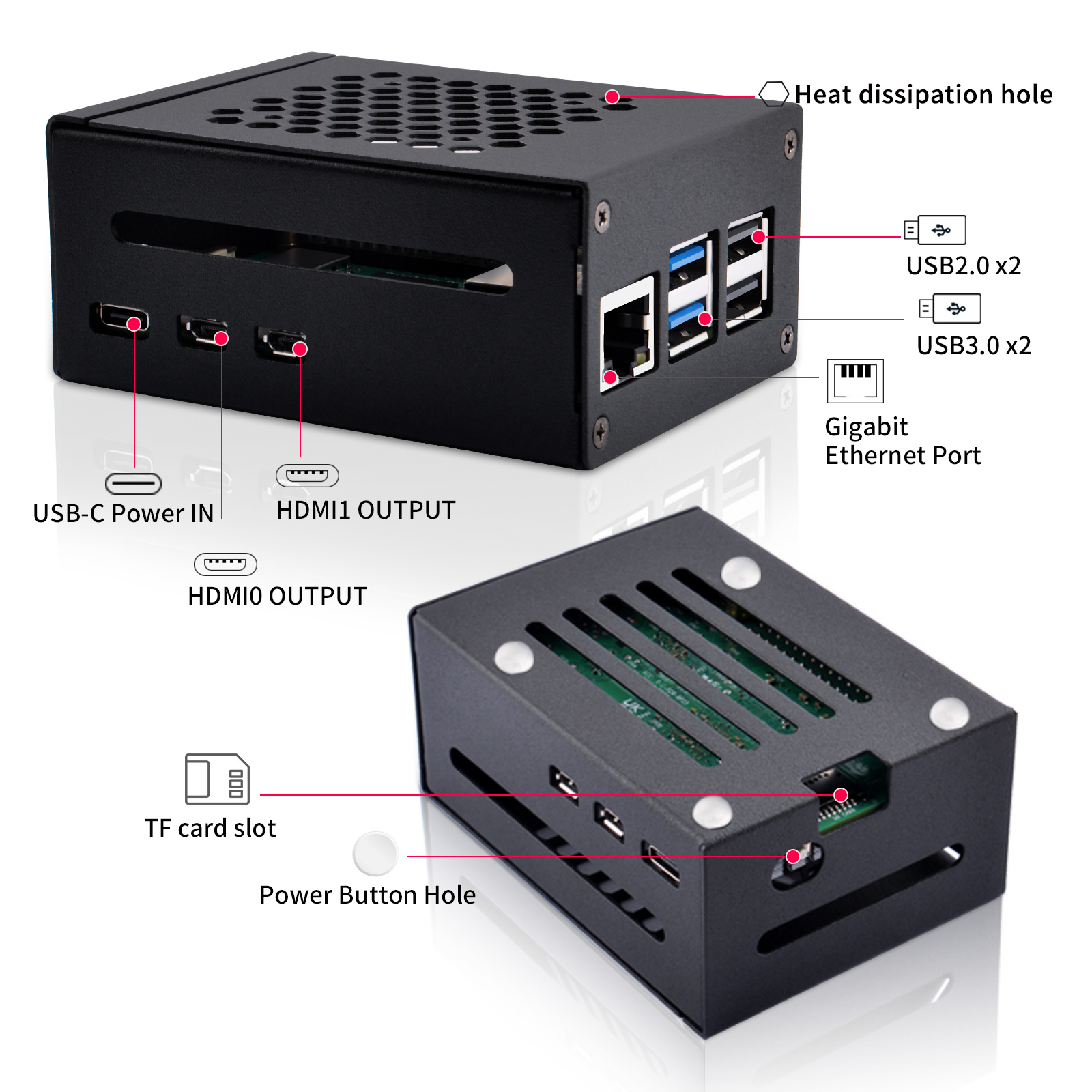 52Pi Raspberry Pi 5 metalen be - Turing Pi 2 recensie en prijs